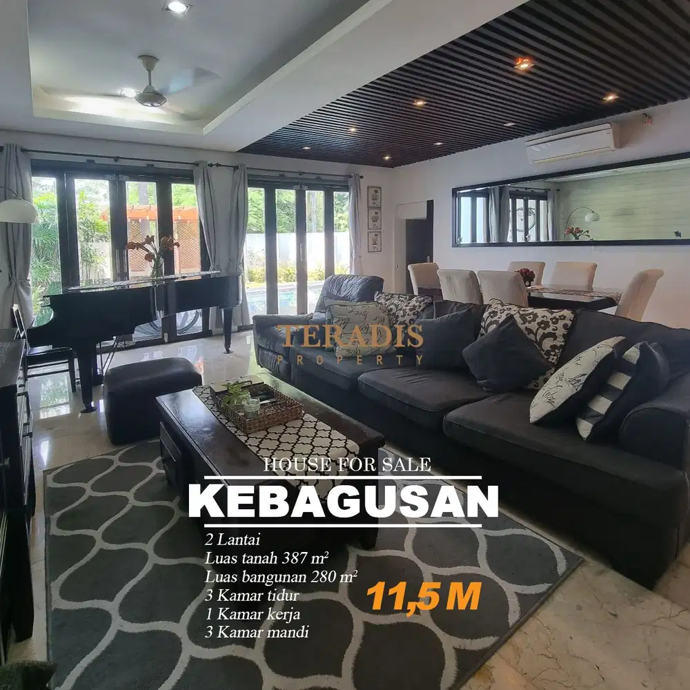 DIJUAL RUMAH MODERN DI DAERAH KEBAGUSAN