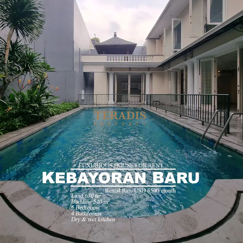 DISEWAKAN LUXURIOUS HOUSE KAWASAN KEBAYORAN BARU