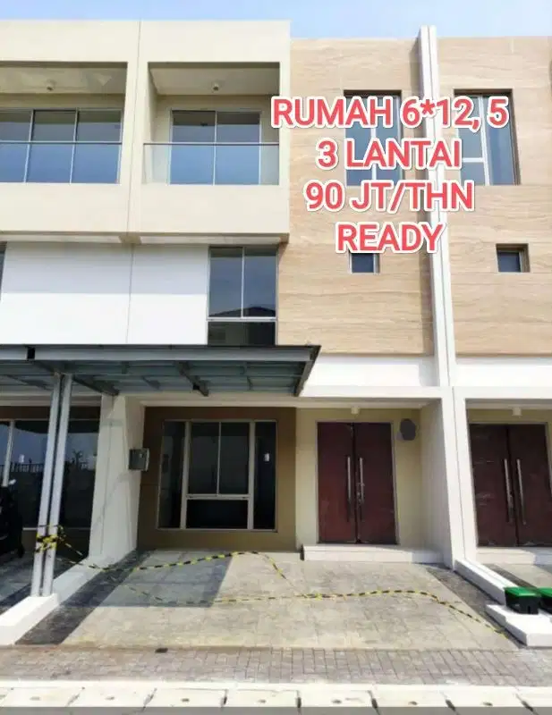 TOWN HOOUSE ALLEGRO/RUMAH GOLF ISLAND DISEWAKAN MURAH, 3 LANTAI