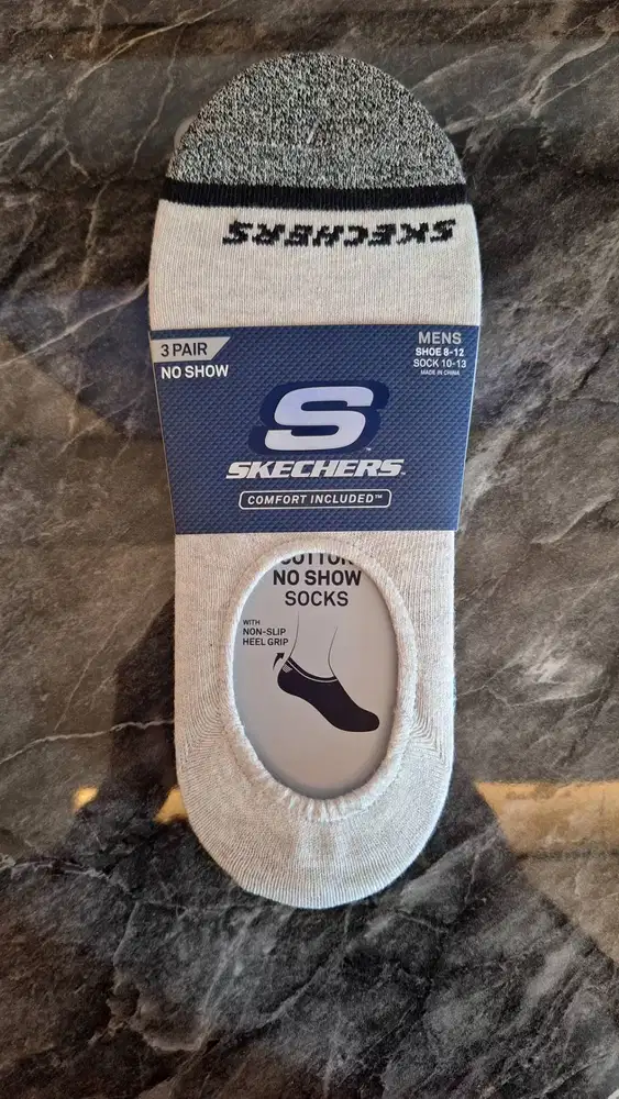 kaos kaki Skechers - No Show Men (3 pairs) Original