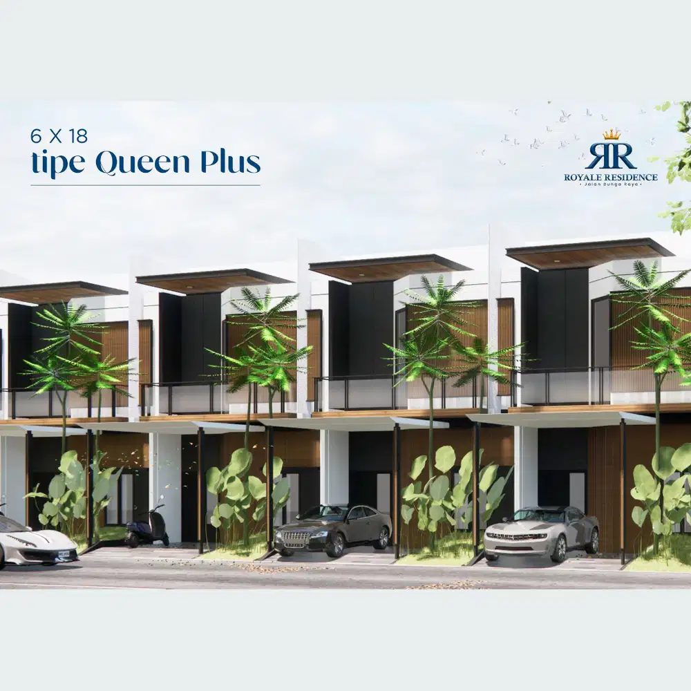 Royale Residence Queen Plus 2 Lantai 3KT 3KM Fasilitas Kolam Renang