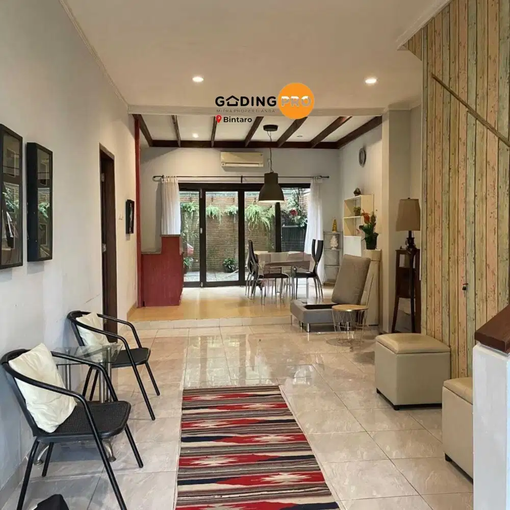 Dijual Rumah Townhouse Cluster Emerald Bintaro Jaya Full Furnished