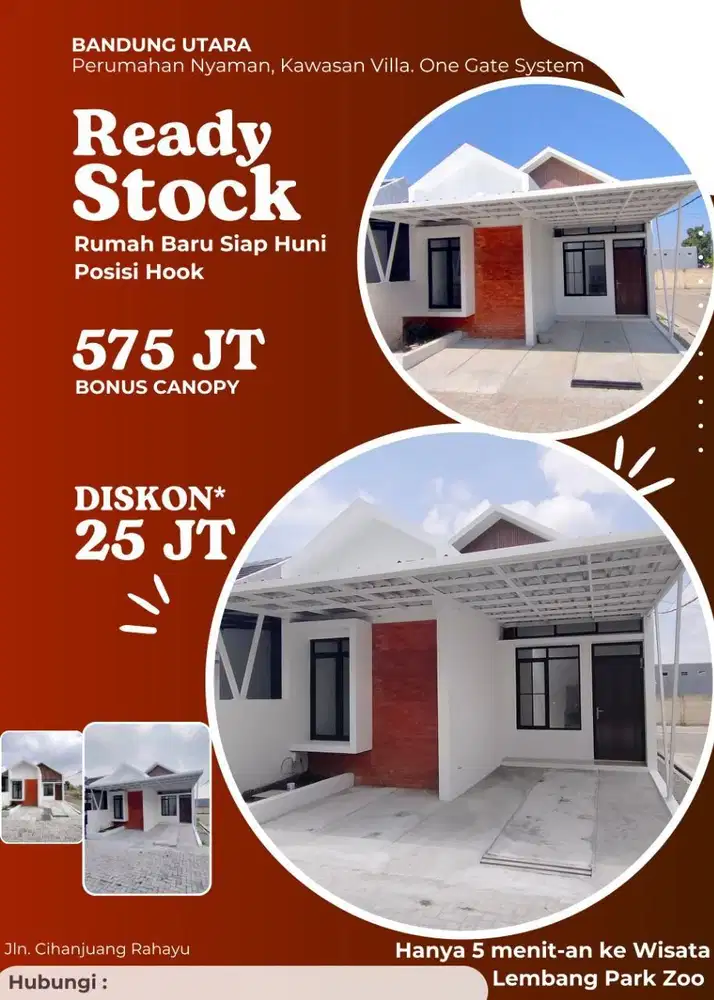 RUMAH ANTI RIBET! Baru di Cluster Dkt Polban Gegerkalong Cihanjuang