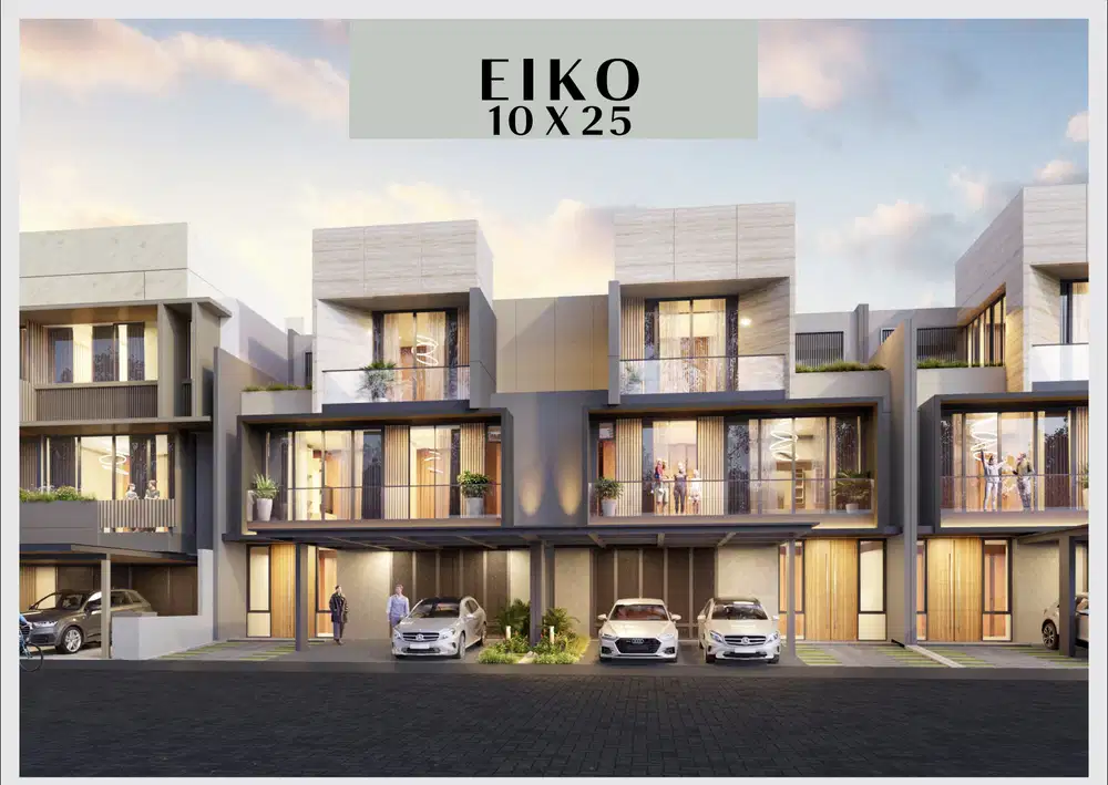 Rumah 3 Lantai Okinawa Pasir Putih Residence di PIK 2