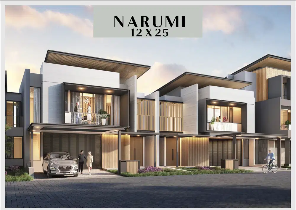 Rumah 2 Lantai Okinawa Pasir Putih Residence di PIK 2