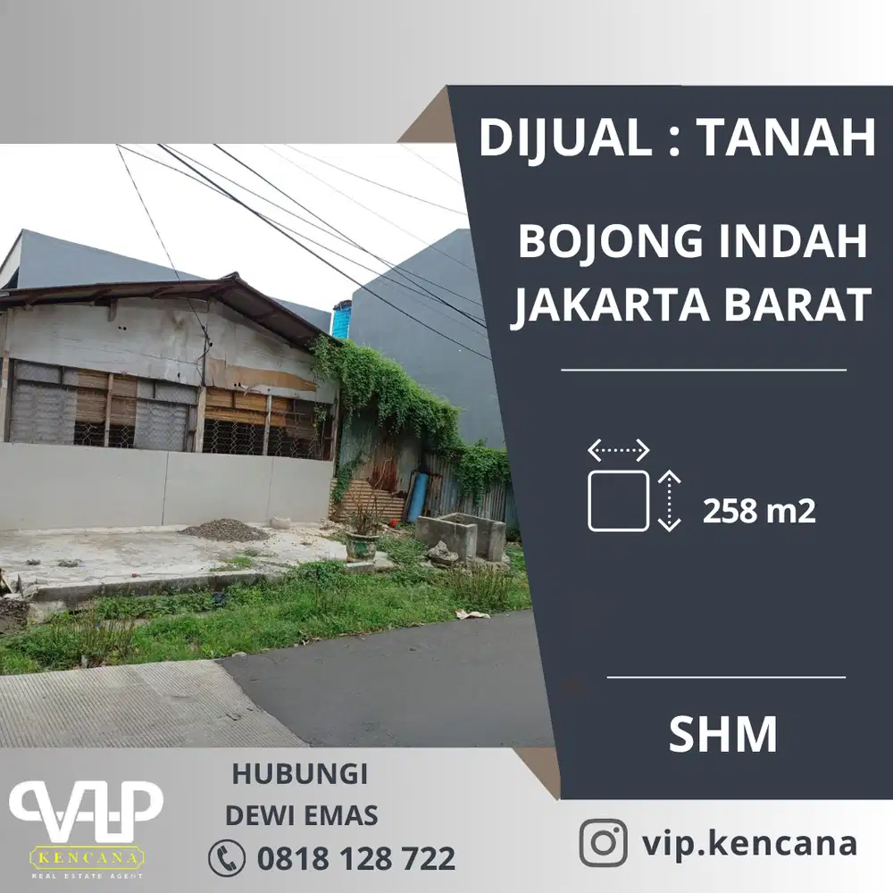 DIJUAL: Tanah di Bojong Indah, Rawa Buaya, Cengkareng, Jakarta Barat