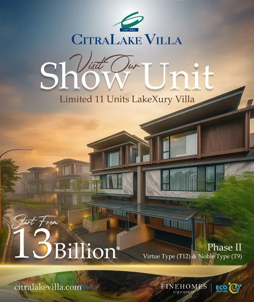 Rumah Baru 3 Lantai CitraLake Villa di Citra 6 Kalideres Jakarta Barat