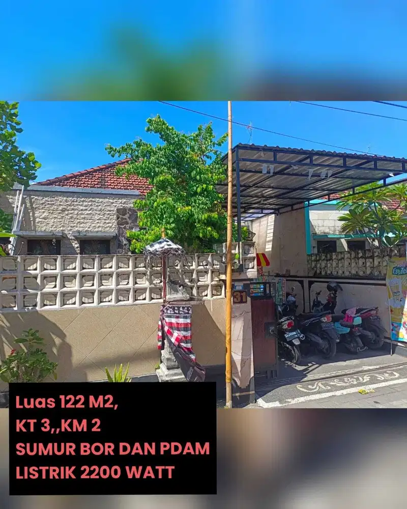 Dijual Rumah Second siap huni di Jepun pipil Kesiman