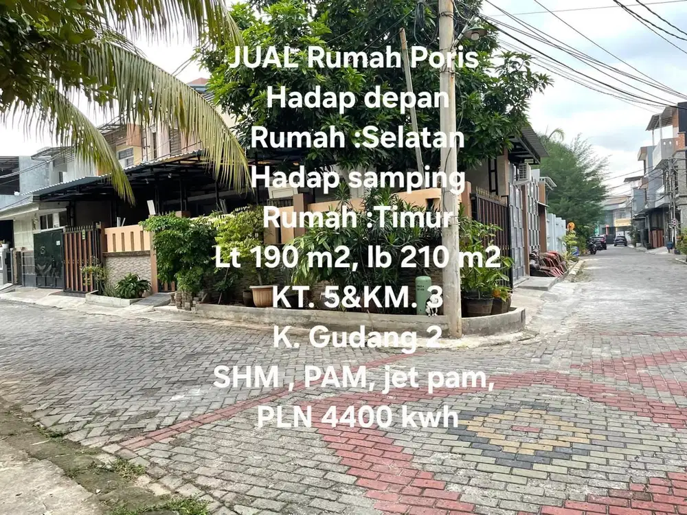 JUAL RUMAH PORIS PARADISE EKSLUSIF