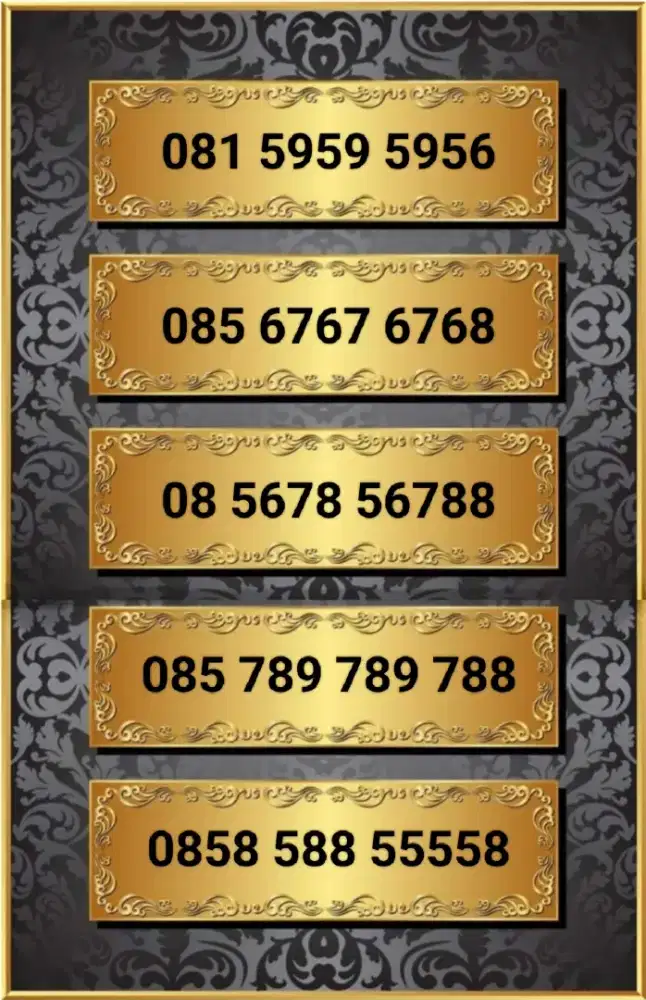 Nomor Cantik Indosat seri rapih 4G Lte