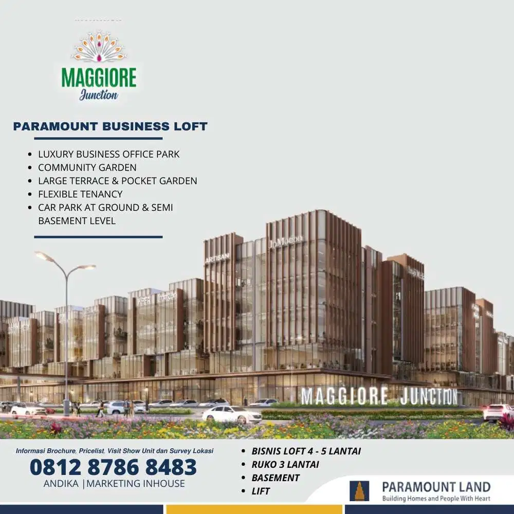 RUKO 3 LANTAI HADAP JALAN RAYA PALING LARIS DI GADING SERPONG BSD