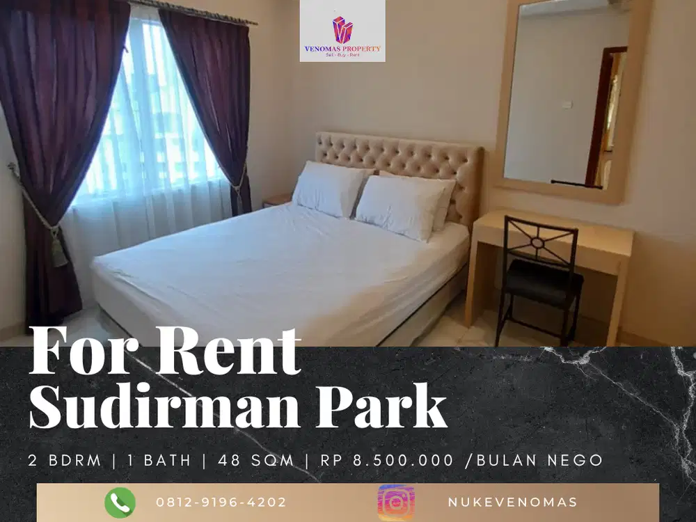 Disewakan Apartement Sudirman Park 2BR Full Furnished Lantai Tinggi