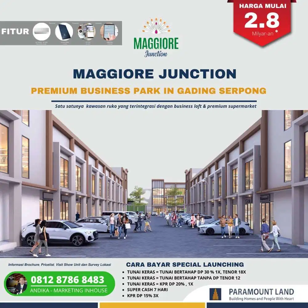 RUKO 2 LANTAI PALING STRATEGIS DI GADING SERPONG