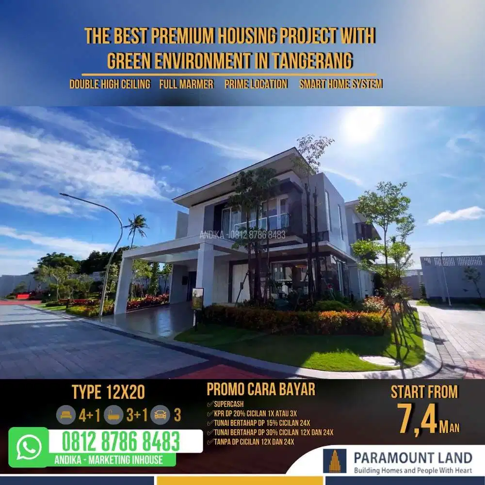 RUMAH MEWAH 2 LANTAI FASILITAS LENGKAP FITUR PREMIUM DI GADING SERPONG