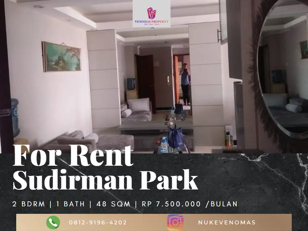 Disewakan Apartement Sudirman Park 2 Bedroom Furnished High Floor