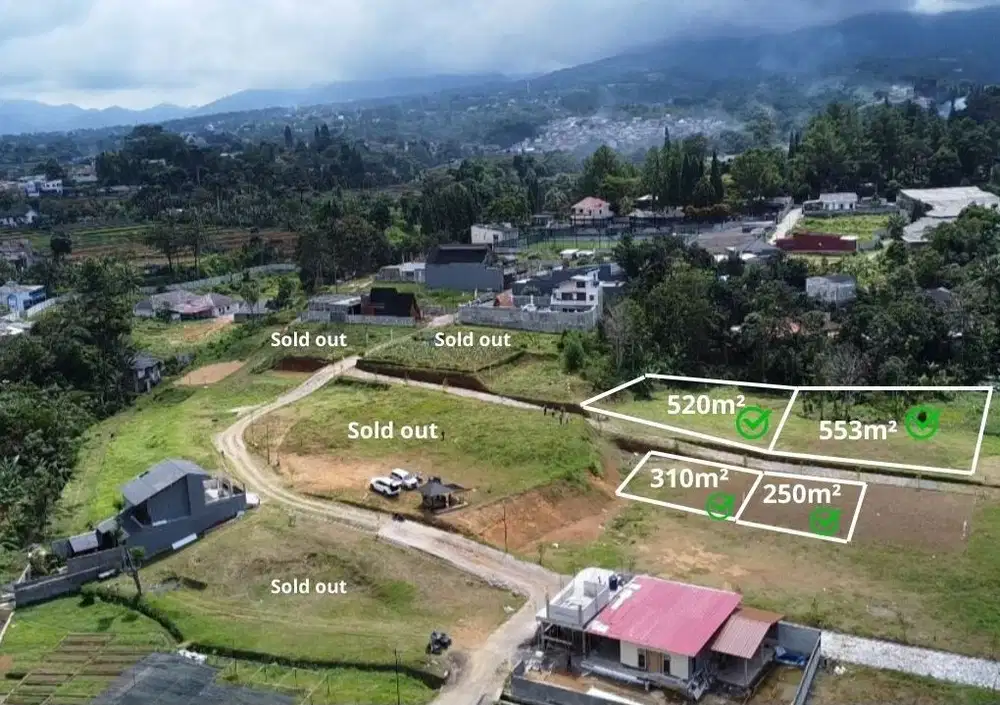 Dijual tanah shm di megamendung puncak bogor