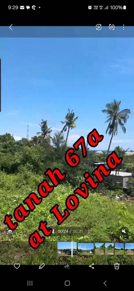 Dijual Tanah di area Lovina Singaraja Bali
