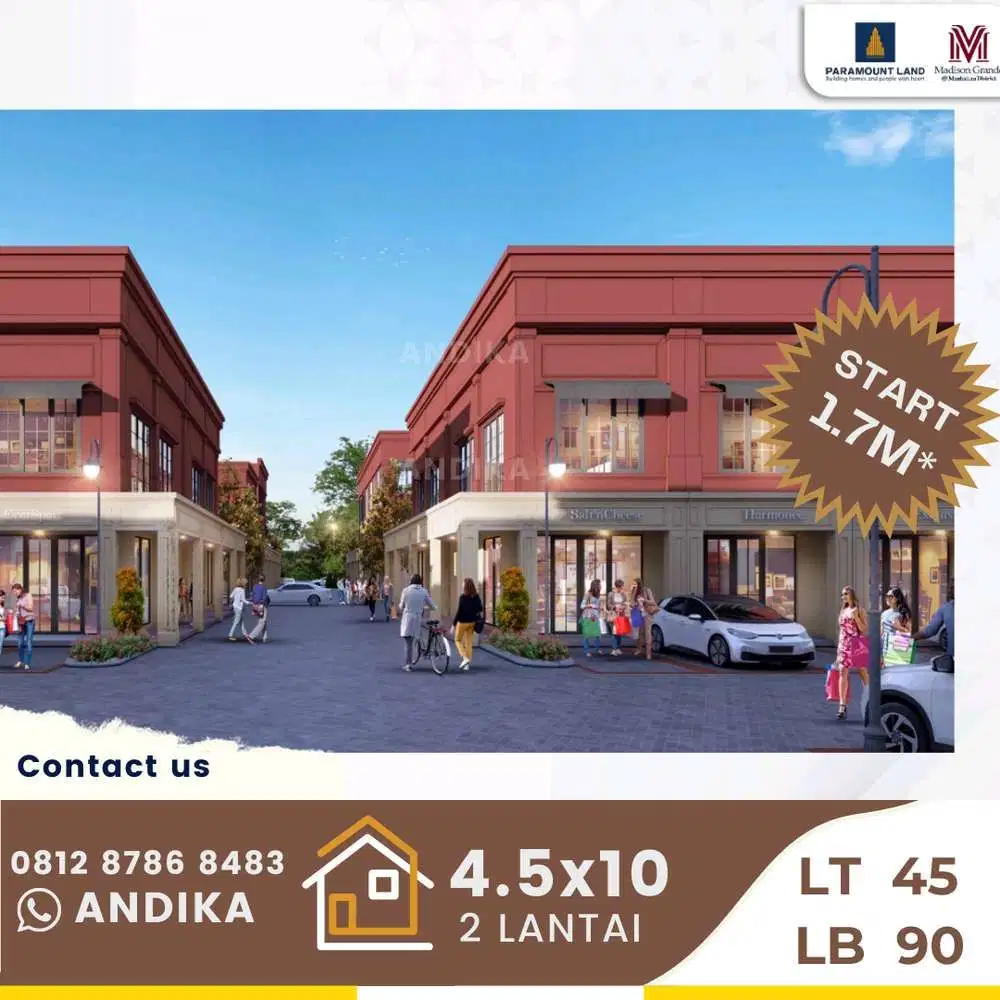 RUka 2 Lantai Harga Mulai 1,7M Gading Serpong