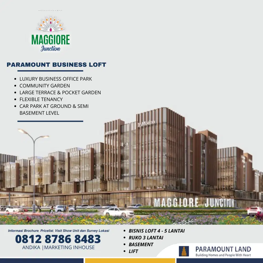 RUKO 3 LANTAI HADAP JALAN PALING STRATEGIS DI GADING SERPONG