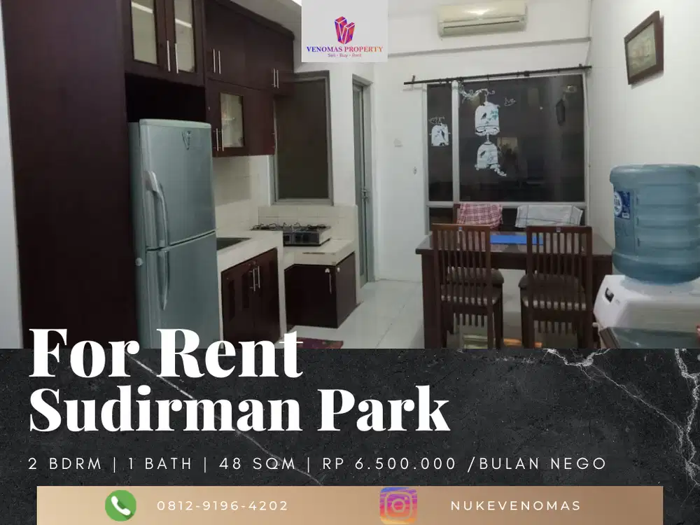 Disewakan Apartement Sudirman Park 2 Bedrooms Lantai Tinggi Furnished