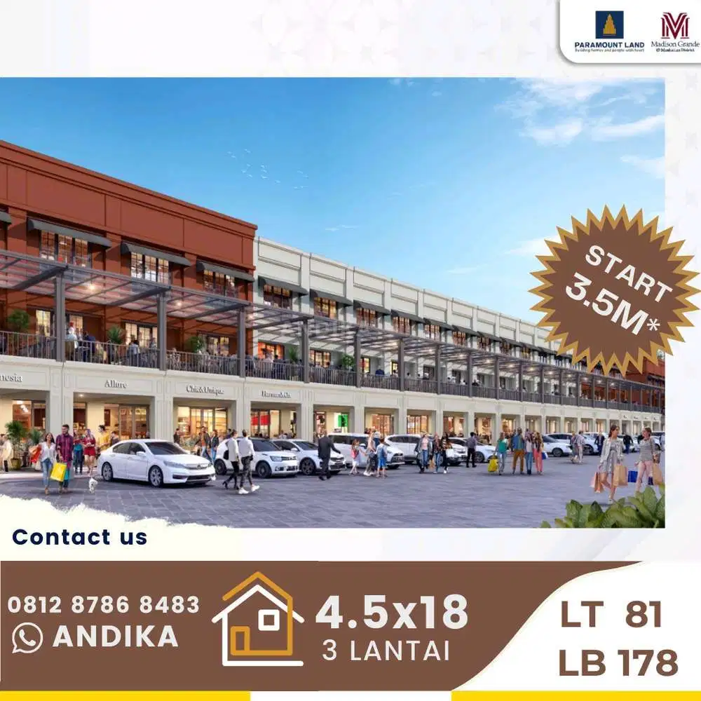 Ruko 3 Lantai Paling Strategis di Gading Serpong