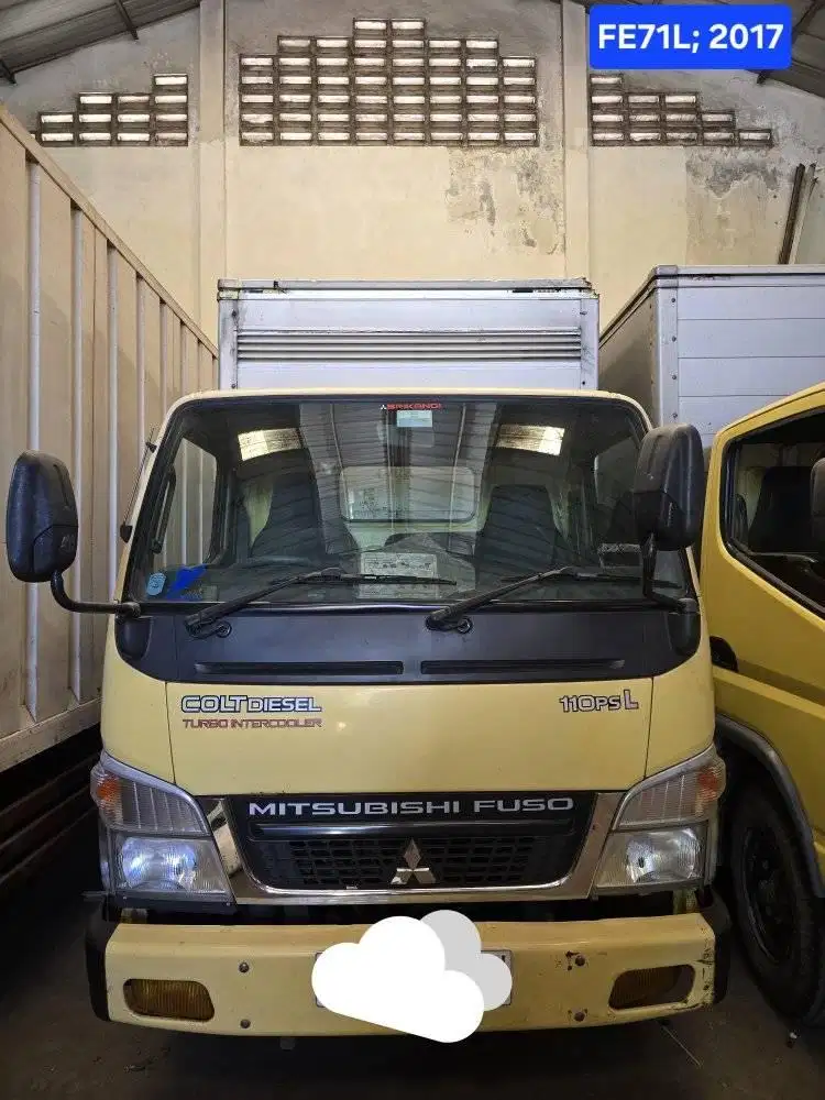 Truk Mitsubishi Canter 4 roda Long Chasis Box Aluminium