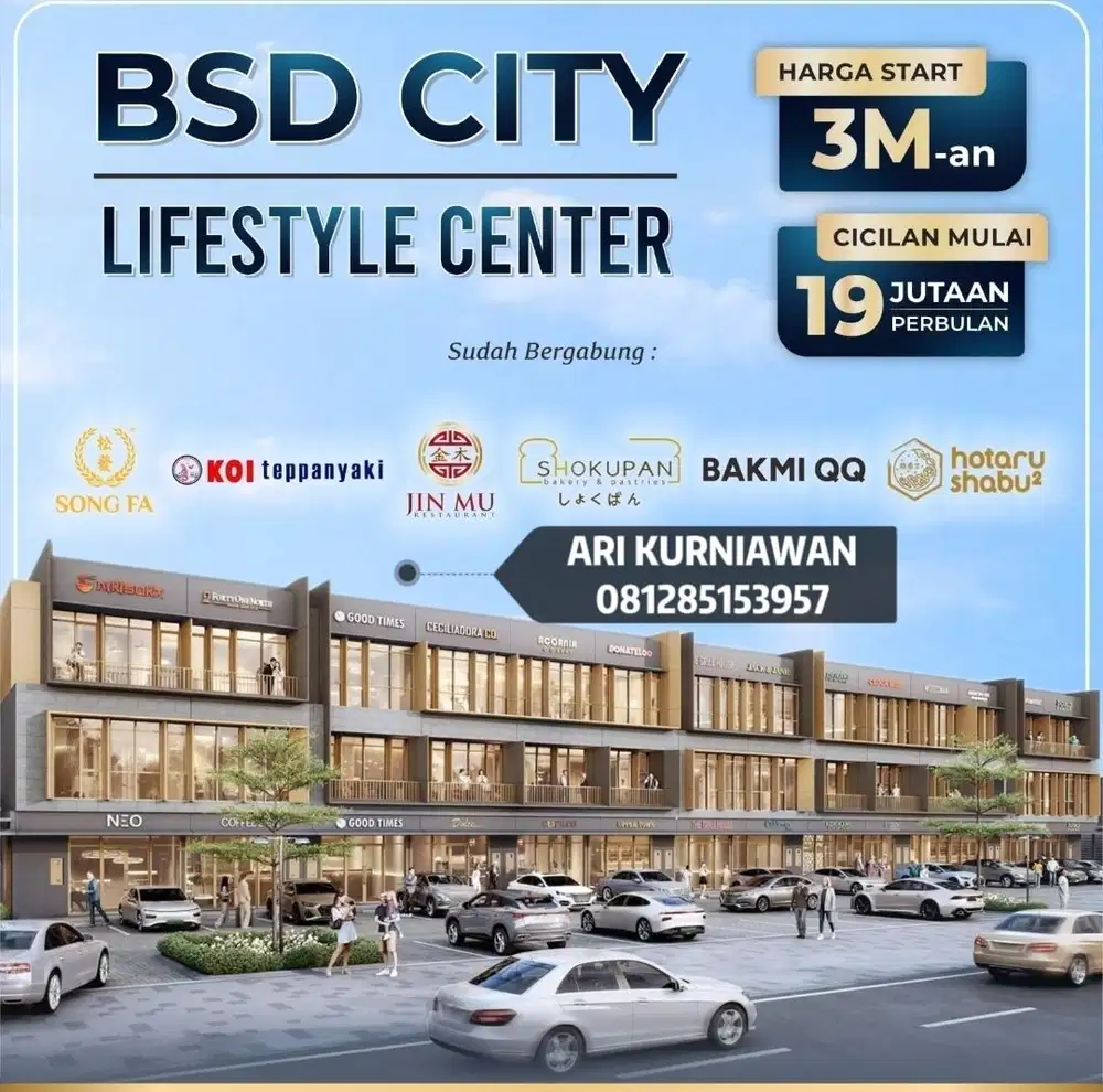 Ruko Exquis Bsd City Terbaru! 3,2man Bisa Kpr Tanpa Dp Rp 3,2 Miliar