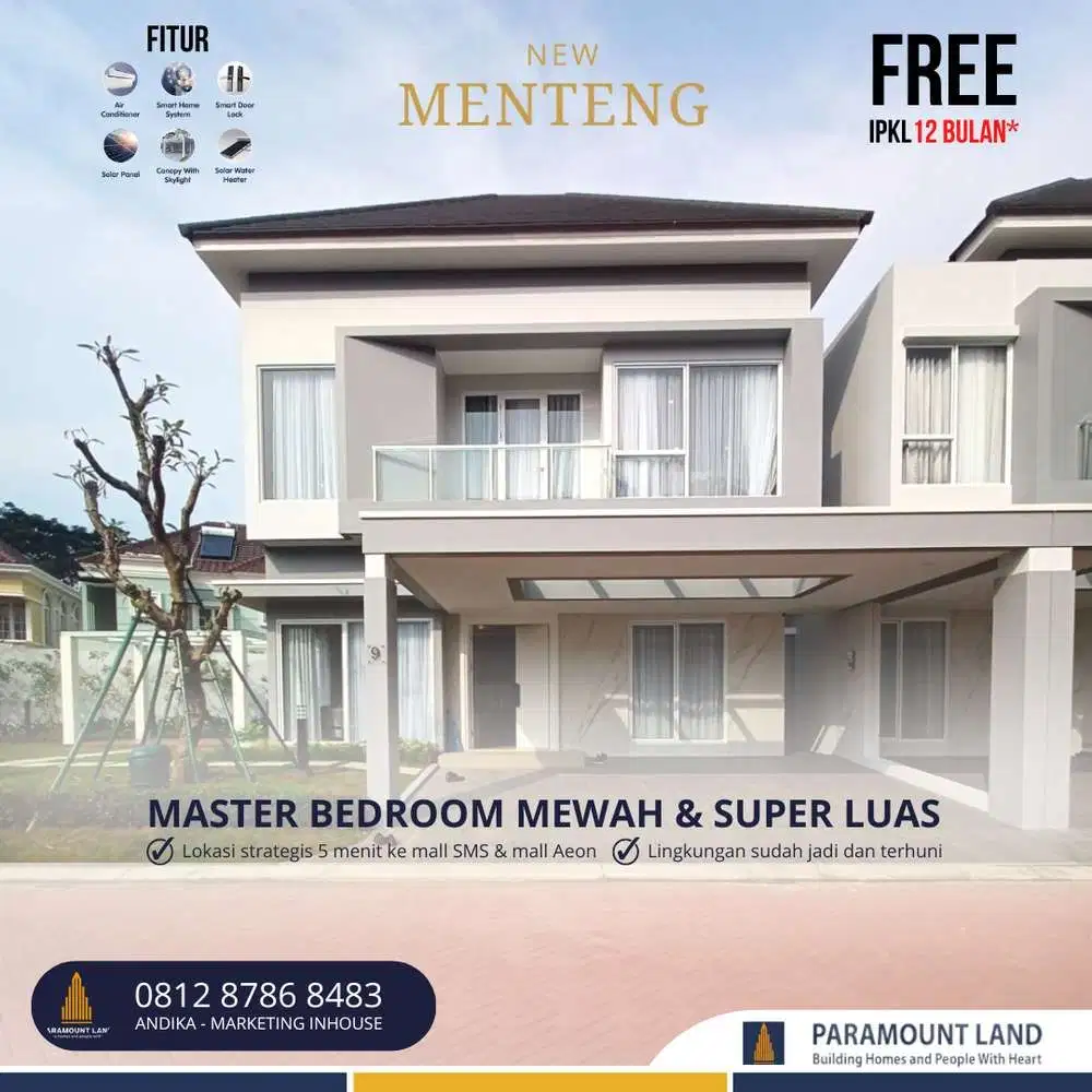 RUMAH MEWAH LOKASI STRATEGI DI BOULEVARD UTAMA GADING SERPONG