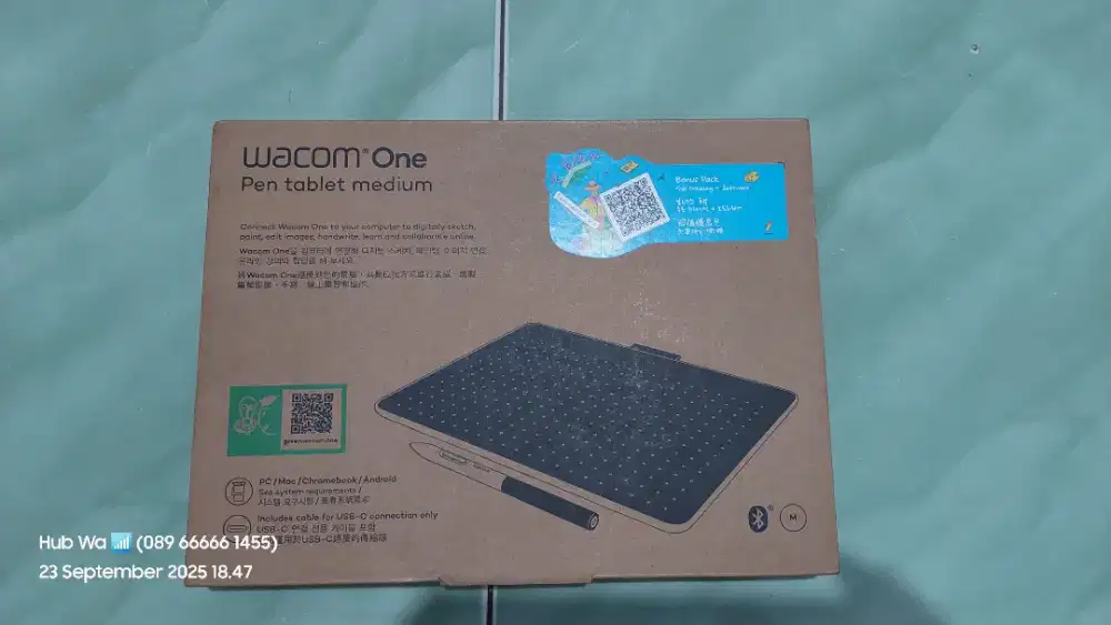 Wacom one pen medium CTC6110WL dijual murah baru segel