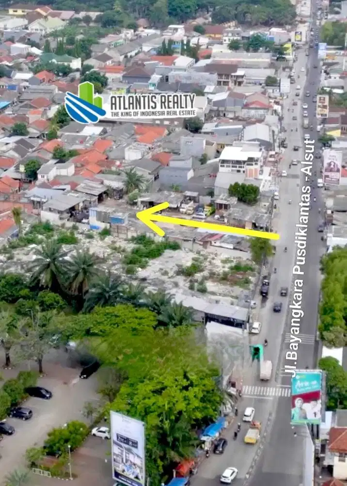 Jual Tanah di Alam Sutera jl. Raya Bayangkara Pusdiklantas Tgr