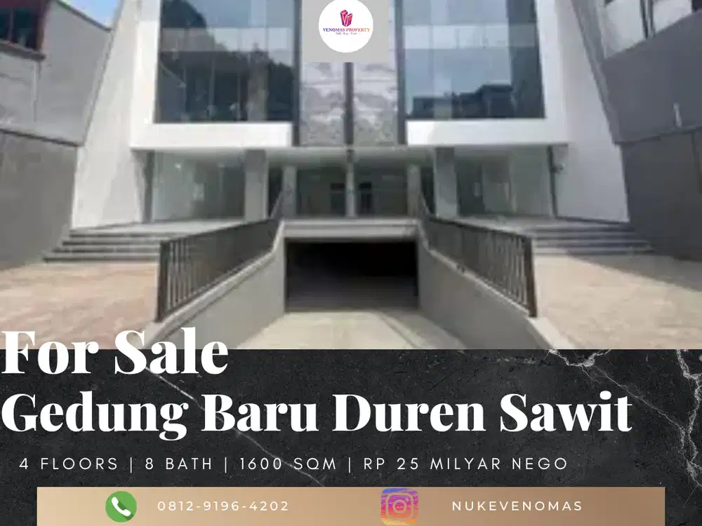 Dijual Gedung Baru Area Duren Sawit SHM
