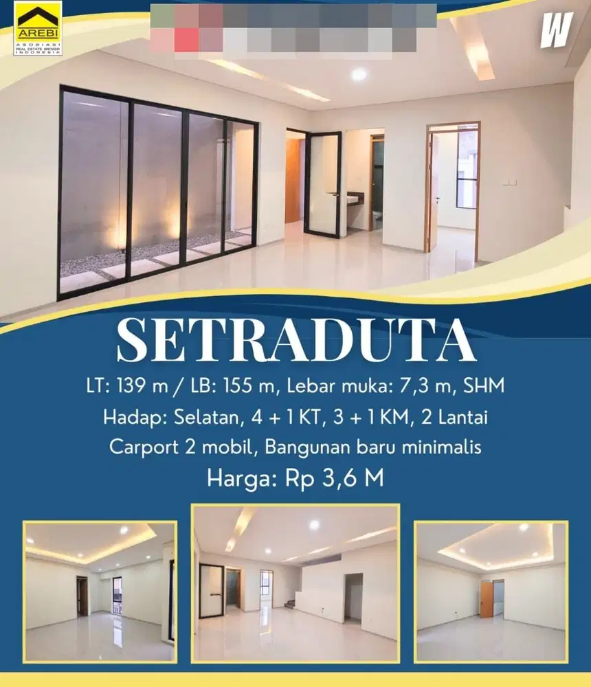 Termurah! Rumah Baru Minimalis di Setraduta Bandung