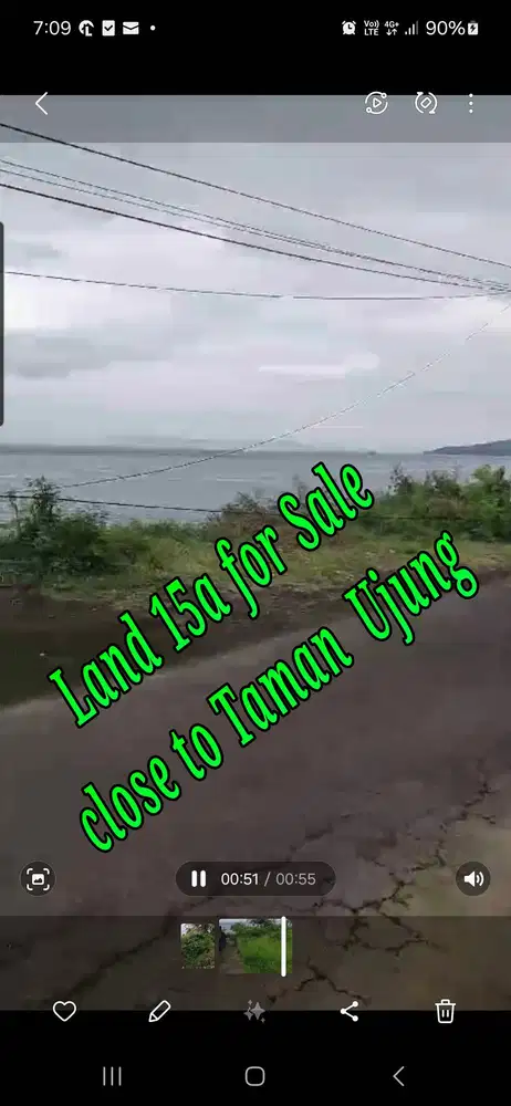 Land 15a fo Sale close to Taman Ujung Karangasem Bali