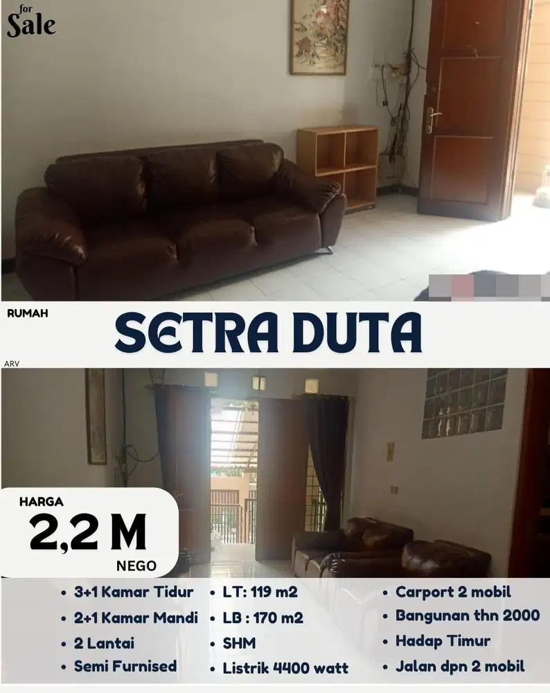 Termurah! Rumah di Setraduta Bandung