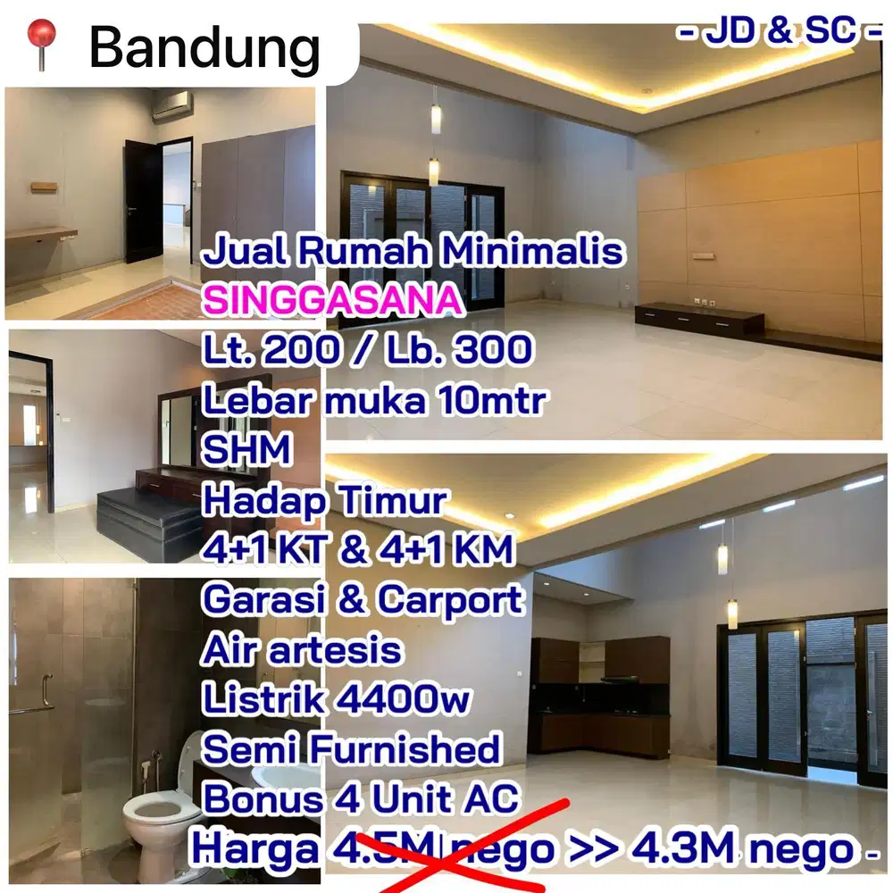 Termurah! Rumah Minimalis di Singgasana Bandung