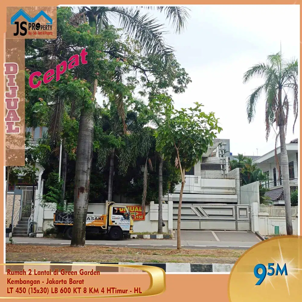 DIJUAL Cepat Rumah 2 Lantai di Green Garden  Kembangan JakBar - HL