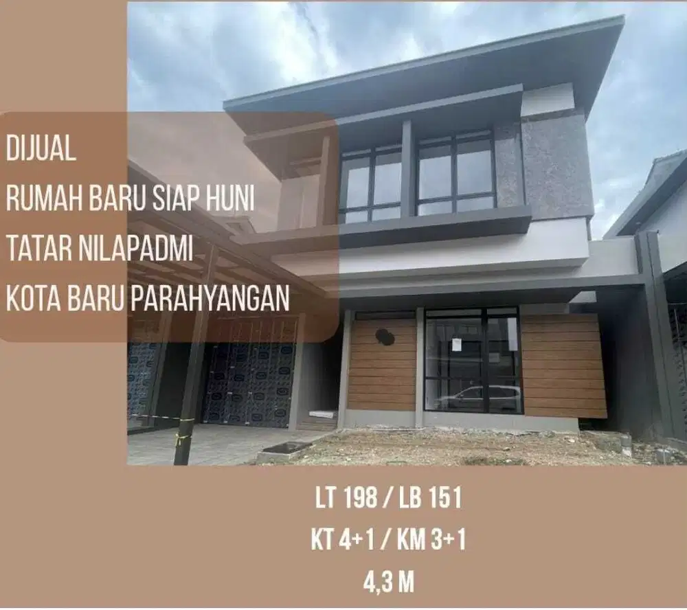 Termurah! Rumah Baru di Tatar Nilapadmi Kota Baru Parahyangan