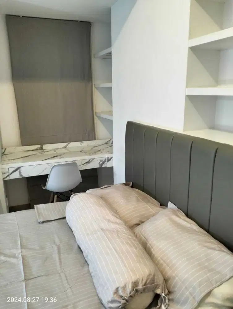 DISEWAKAN Apartemen TOKYO RIVERSIDE STUDIO 21m2 FURNISHED 25jt/tahun