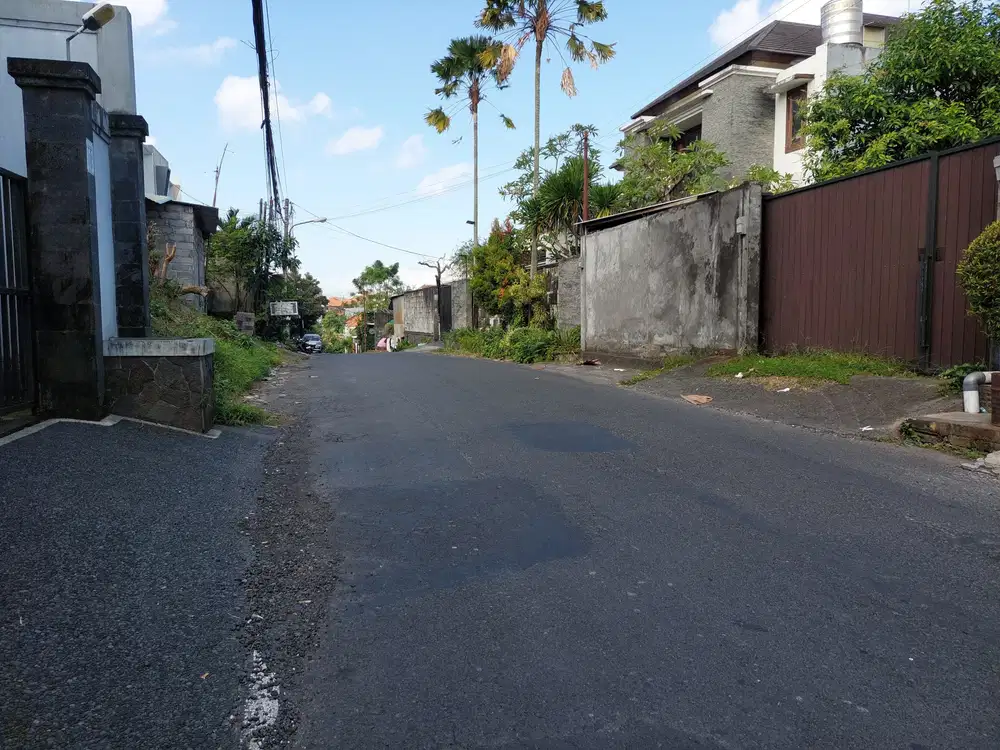 Tanah strategis 150m2 lebar 12mtr gn catur akses jl8mtr dekat goemerot