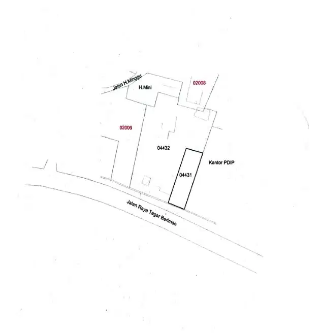 Tanah Komersial Strategis di Jl Pemda Tegar Beriman Cibinong