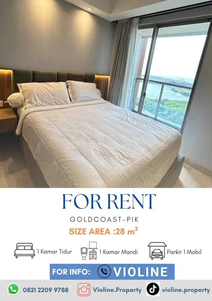 Disewakan Apartemen Goldcoast PIK