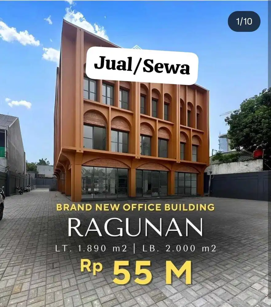Di Sewakan Brand New OFFICE Building Komersial Area, Ragunan