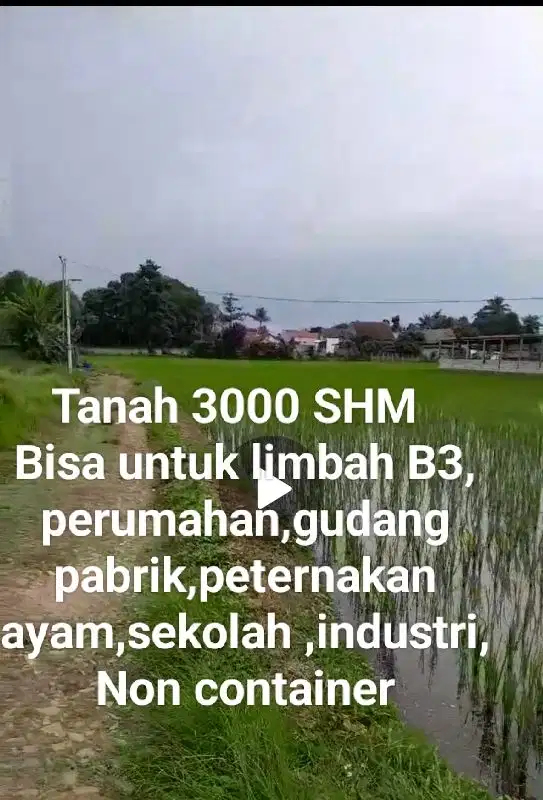 Dijual tanah di Tigaraksa,Tanggerang bisa untuk gudag,perumahn,dll.