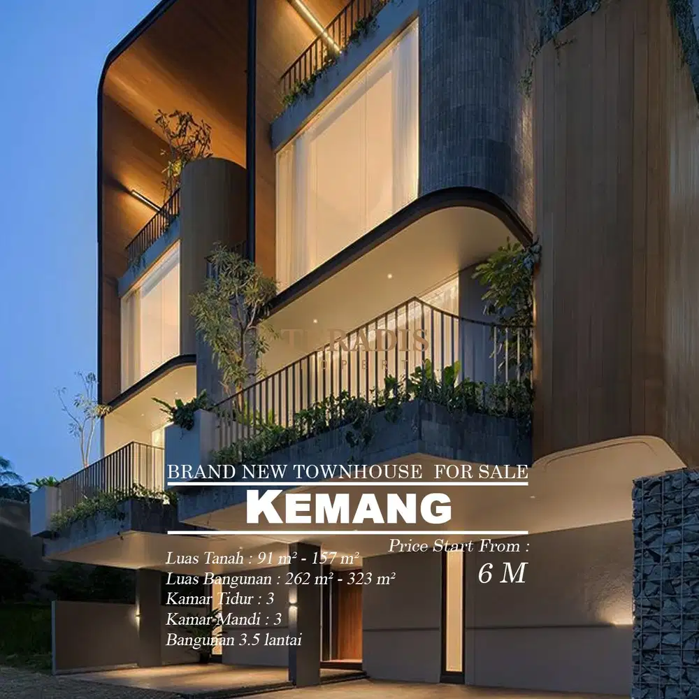 DIJUAL RUMAH BRAND NEW DALAM CLUSTER DI DAERAH KEMANG