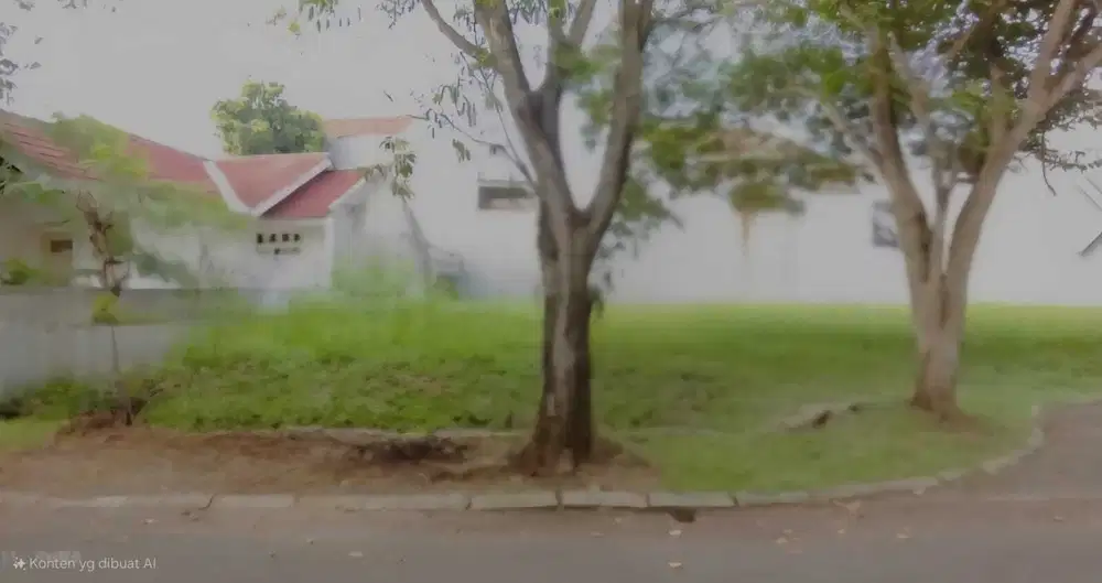 Tanah Kavling Hoek Kencana Loka BSD Siap Bangun Dekat Stella Maris