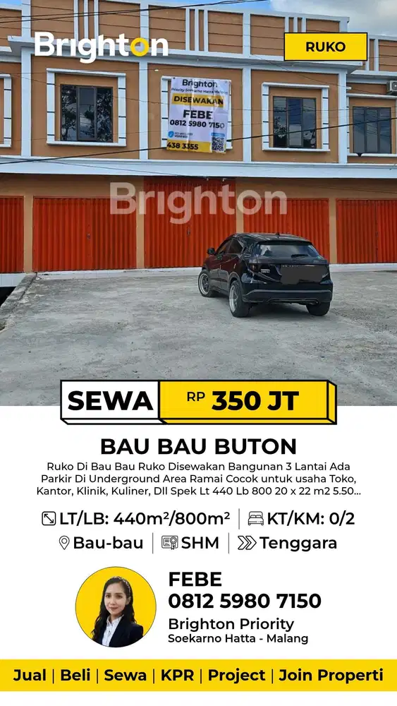 RUKO DI BAU BAU SULAWESI TENGGARA