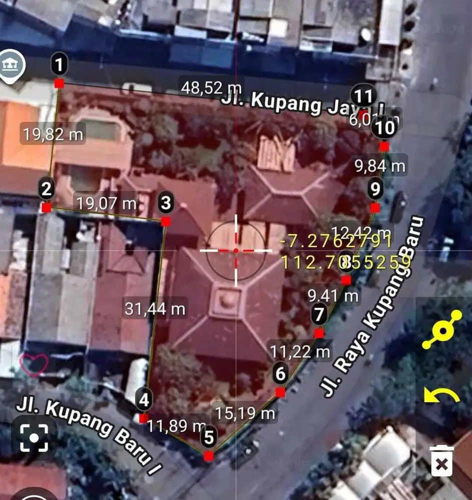 Dijual Cepat! Tanah dan bangunan di Raya Kupang Baru