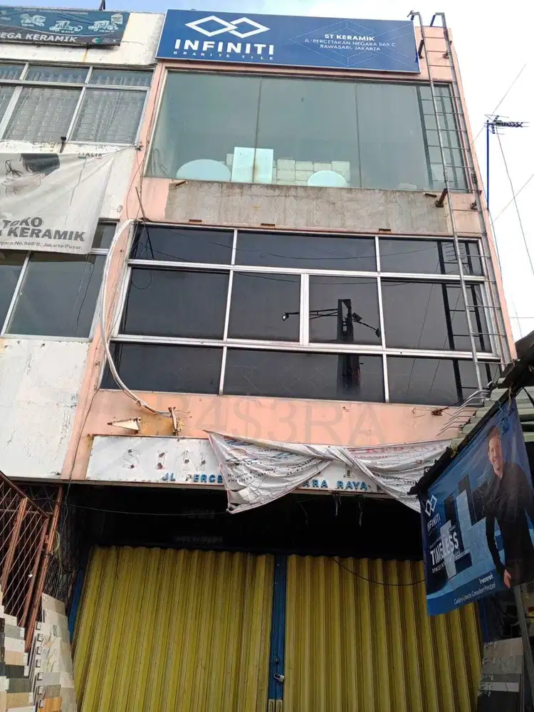 Ruko Gandeng 3 Lantai diPercetakan Negara Cempaka  Putih Jakarta Pusat