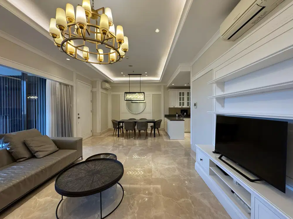 RENT 3 BEDROOMS LUXURIOUS FULL FURNISH 1 PARK AVENUE JAKARTA SELATAN