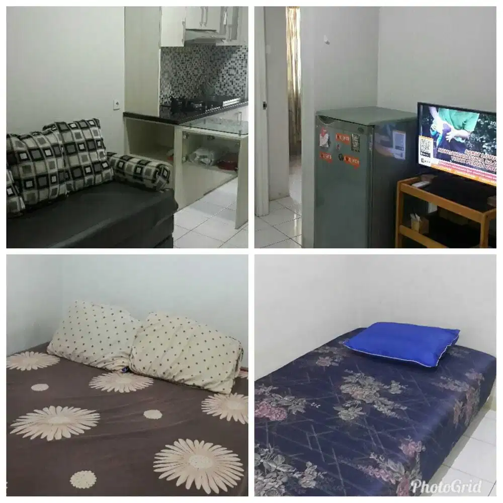 Kalibata City, unit 2 BR, Furnished. Lokasi strategis.